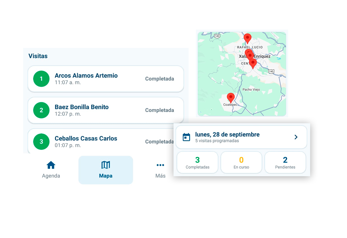 Vista de inventario de SIRE ERP